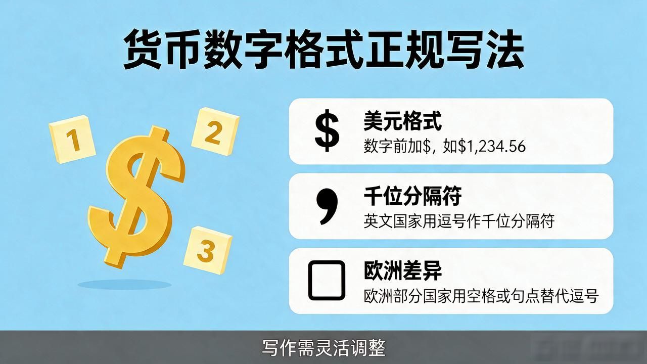 货币数字格式怎么写?正规写法与常见错误避坑指南