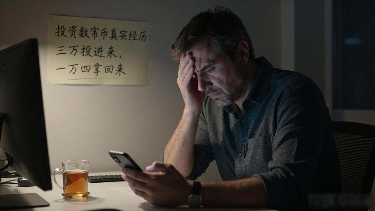 投资数字货币真实经历：三万投进去，一万四拿回来，觉也没睡好